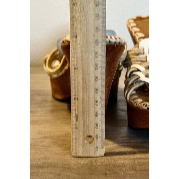 Sam Edelman Wood Platform Slip On Sandals Women’s Size 10 - Picture 9 of 9